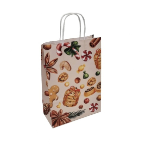 Paper bags - with twisted handles and design