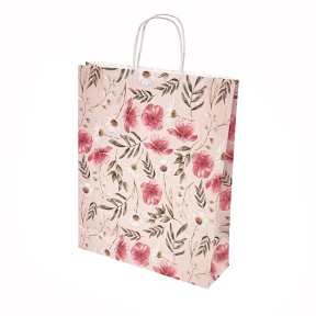 Paper bags - with twisted handles and design