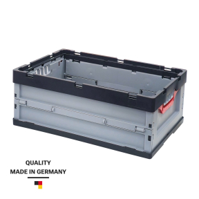Foldable plastic boxes