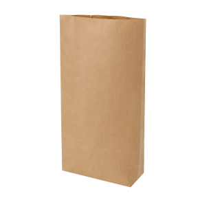 Brown paper block bottom bag 