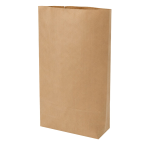 Brown paper block bottom bag 