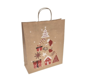 Paper bags - with twisted handles and design